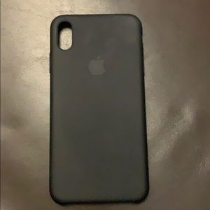 Apple Silicone iPhone XSMax Case - Black